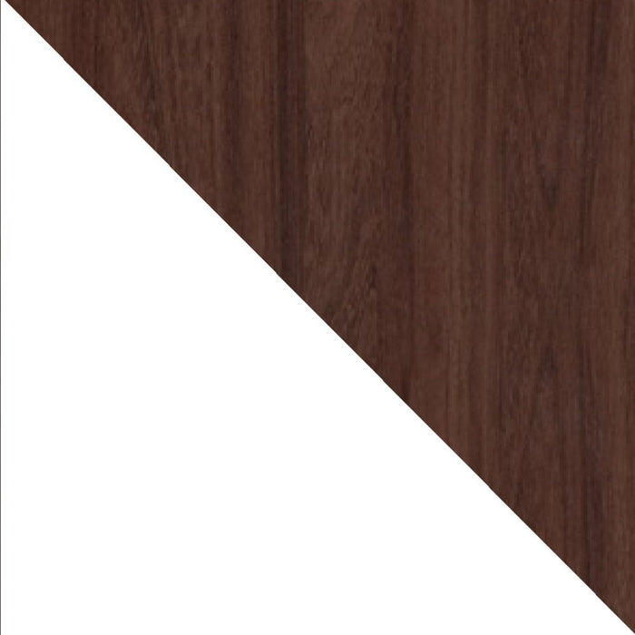 Manhattan Comfort Mosholu 3-Shelf Accent Cabinet - White & Nut Brown