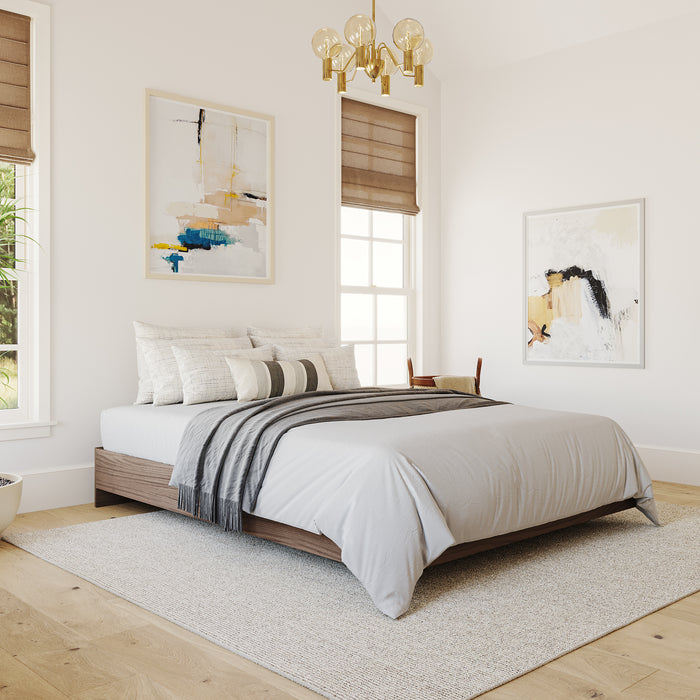 Nordika Full Platform Bed - Walnut