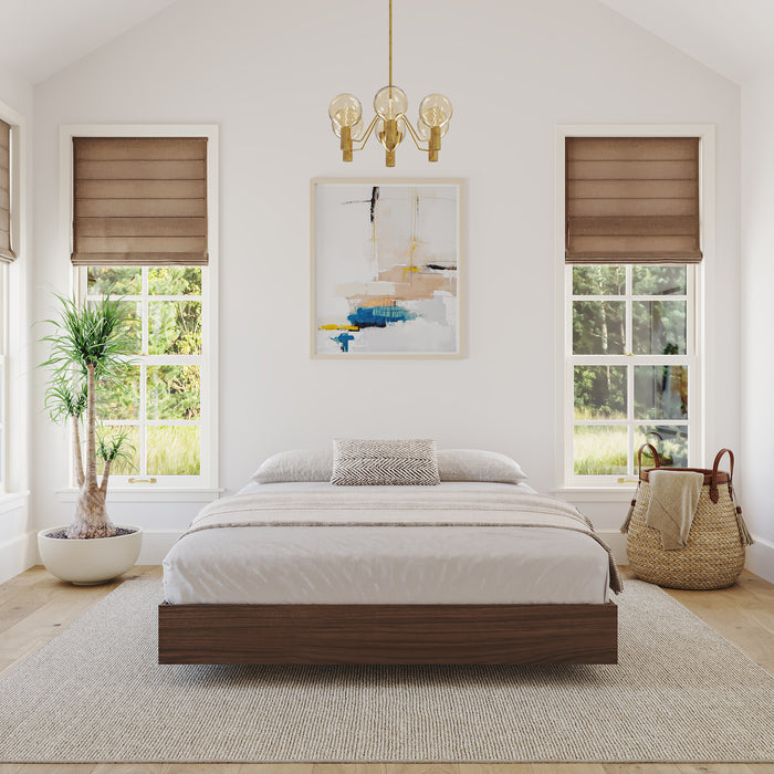 Nordika Full Platform Bed - Walnut