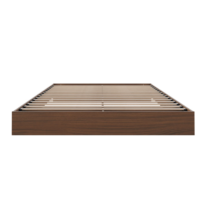 Nordika Full Platform Bed - Walnut