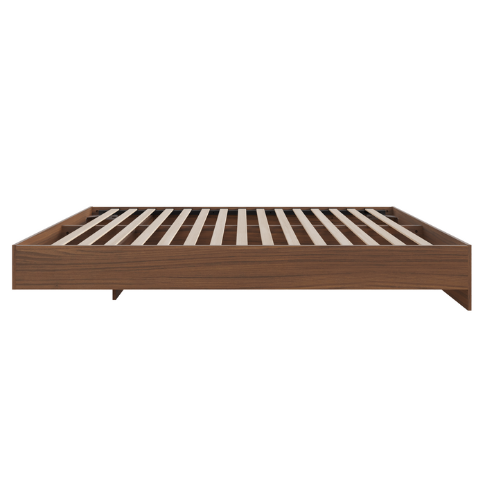 Nordika Full Platform Bed - Walnut