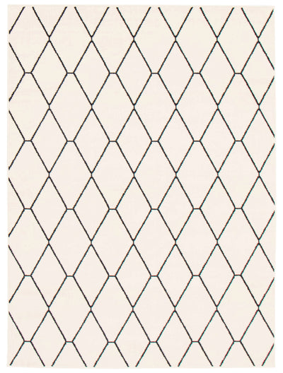 August White-Navy 5'3" x 7'3" Area Rug