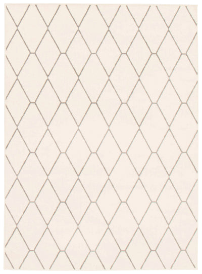 August White-Grey 6'7" x 9'6" Area Rug