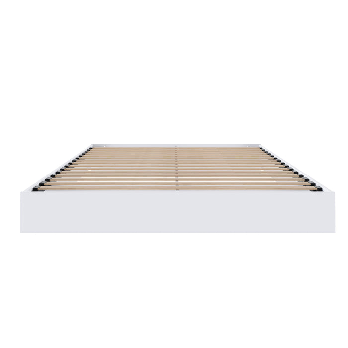 Nordika Queen Platform Bed - White