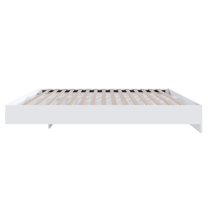 Nordika Queen Platform Bed - White