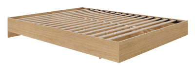 Nordika Queen Platform Bed - Natural Maple | Grand lit plateforme Nordika - érable naturel | D08HR72C