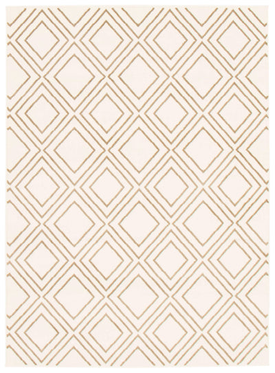 August Geod White-Tan 6'7" x 9'6" Area Rug