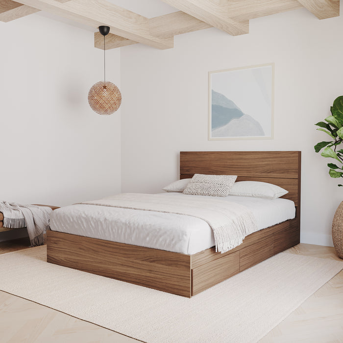 Nordika Full Panel Headboard - Walnut