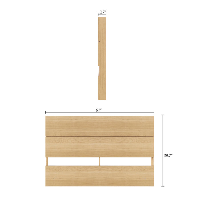 Nordika Queen Panel Headboard - Natural Maple