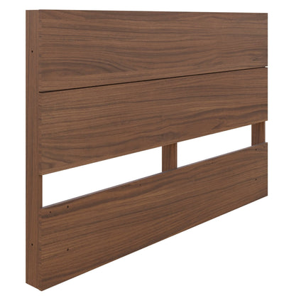 Nordika Queen Panel Headboard - Walnut | Tête de lit à panneaux Nordika pour grand lit - noyer | D08HL1CE