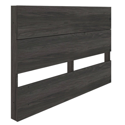 Nordika Queen Panel Headboard - Bark Grey | Grand lit à panneaux Nordika - gris écorce | D08H19Y0