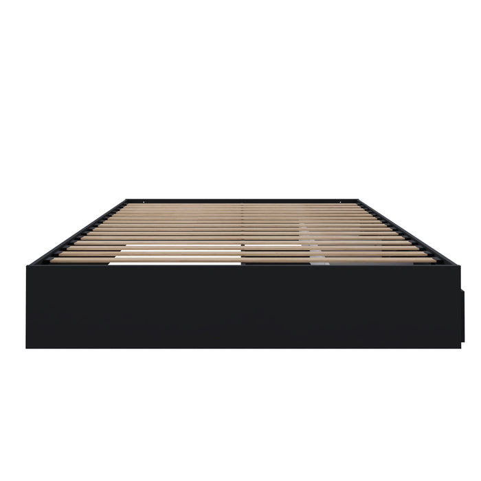 Nordika Twin Storage Platform Bed - Black