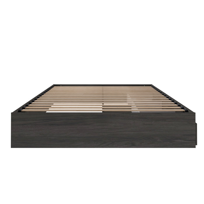 Nordika Queen Platform Bed - Bark Grey