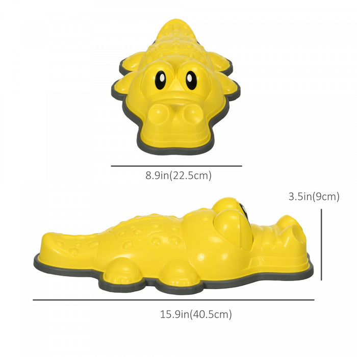 Outsunny Stepping Stones Kids, 6pcs Anti-slip Edge Balance Stepping Stones Obstacle Course Coordination Game, Indoor Outdoor Play Equipment Toys For 3-8 Years Old, Stackable
