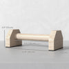 Soozier Push up Handles, Wooden Parallettes Bars with Non-Slip Base Natural