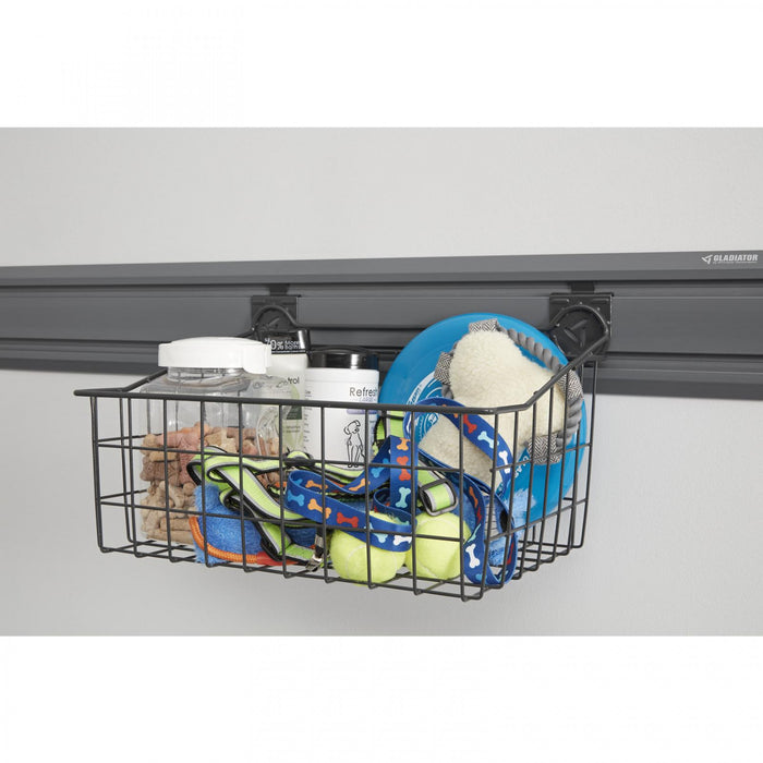 Gladiator 18\" Wide Wire Basket - Granite