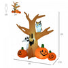 Homcom 8ft Haunted Tree Inflatable Halloween Decoration|Homcom Arbre Fantome D'halloween