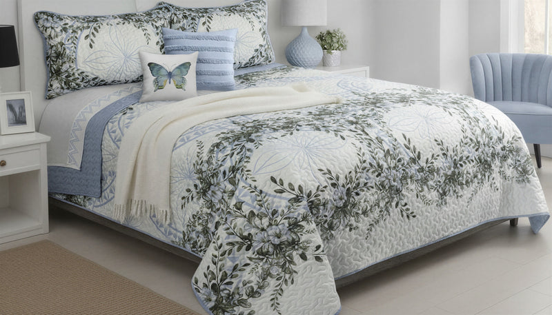 King Size 3-Piece Reversible Quilt Set 