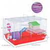 Pawhut 18.5'' Hamster Cage With Exercise Wheel And Water Bottle Dishes, Rat House And Habitats 2 Sto|Pawhut Cage Pour Hamster 18.5" Avec Roue D'exercice Et Plats Pour Bouteille D'eau, Maison Pour Rat E