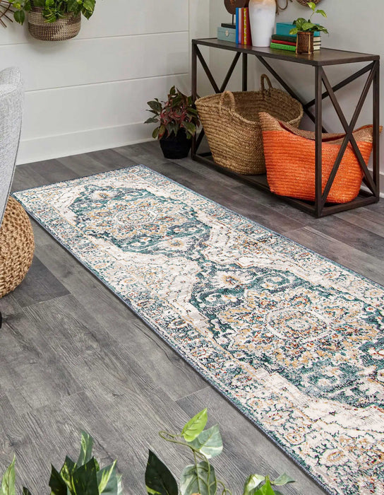 Legacy Teal Area Rug - 2'8\" x 8'2\"