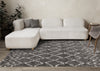 Taylor Grey Cream Rustic Diamond Rug, 7'10" x 10'6" Indoor Area Rug | Tapis Taylor a poils longs diamants rustiques creme gris, 7'10" x 10'6"