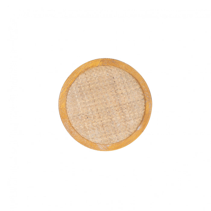Rae Backless Rattan Barstool - Natural