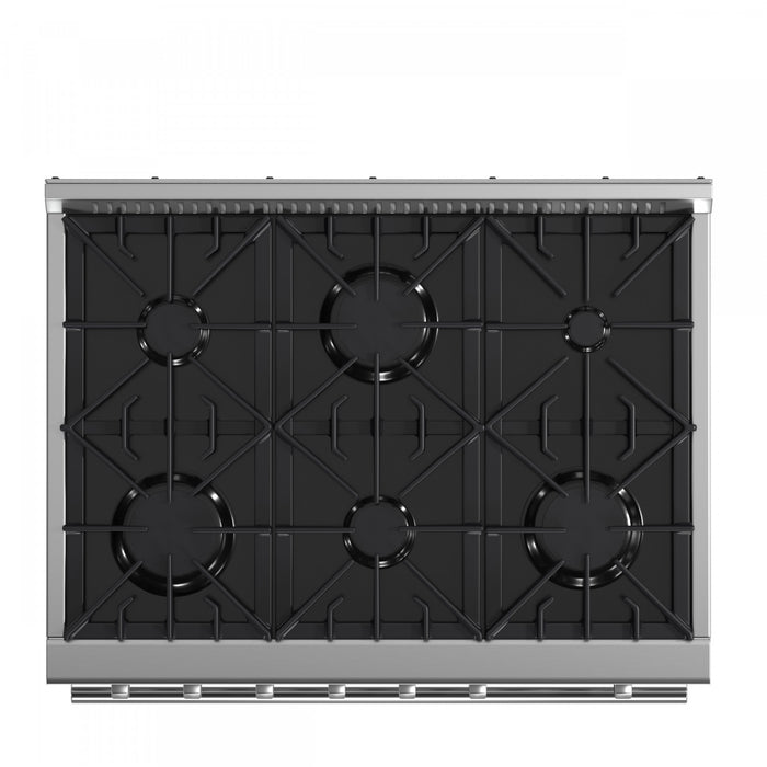 Forno Marco 36-inch Gas Range Stainless Steel, 4.32 cu.ft. -FFSGS6277-36