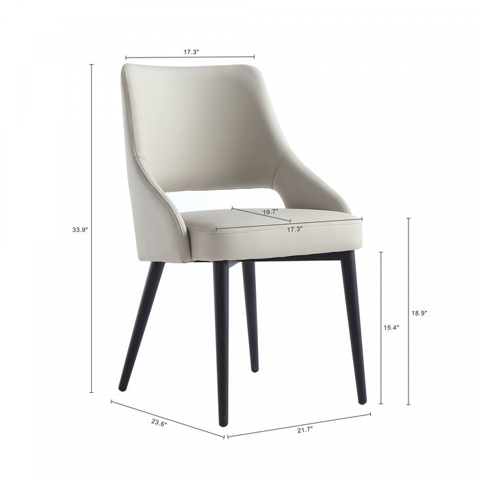 Tremont Modern 6-Piece Dining Chair Set in Stone Gray