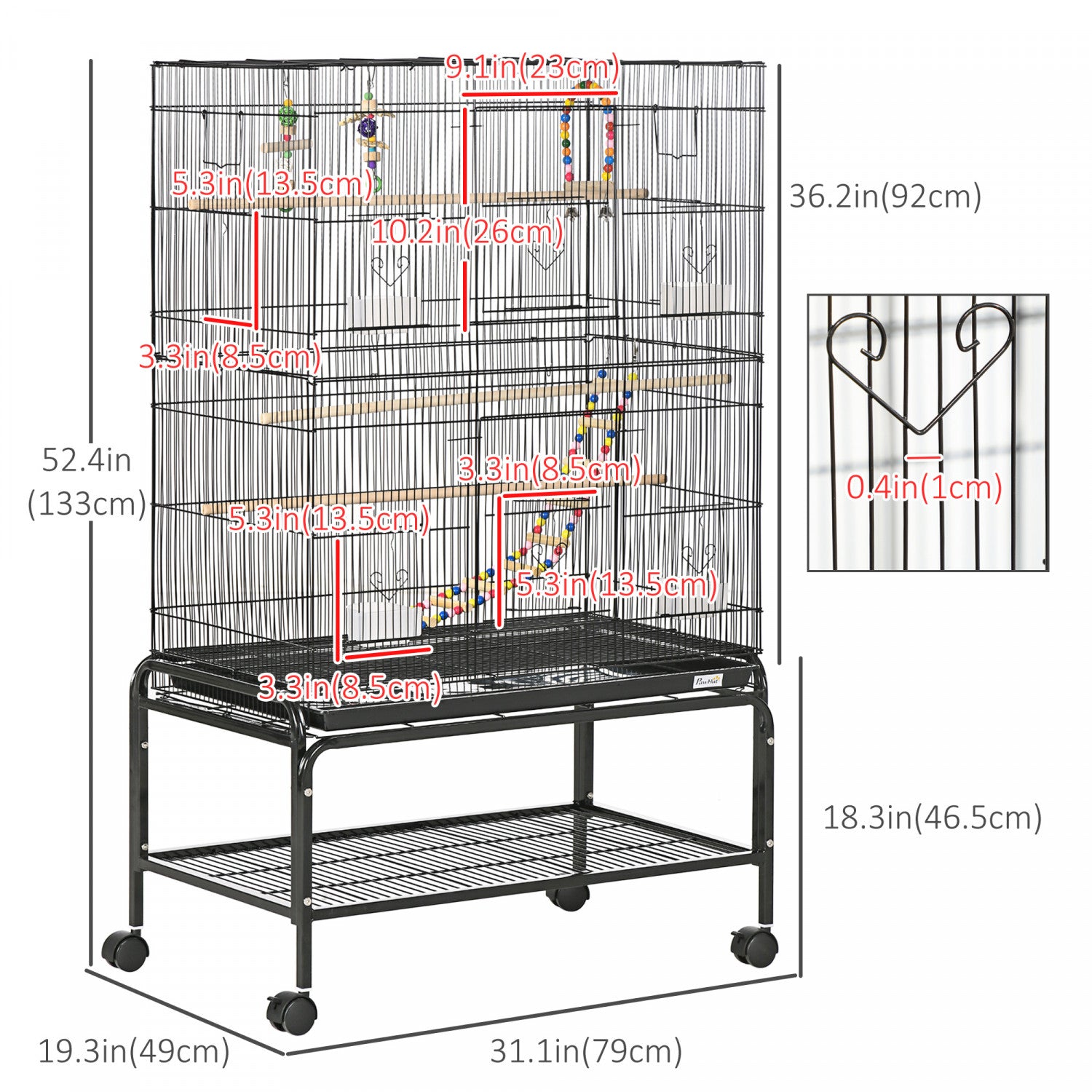 Budgie cage with stand deals