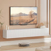 HOMCOM 55" Floating TV Stand for TVs up to 72 Inch, White