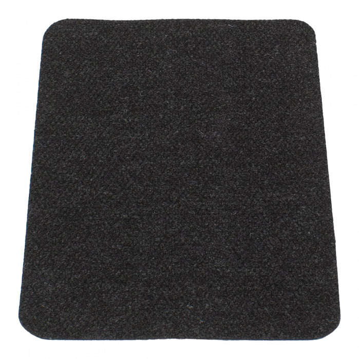 Modern 1'8\" x 2'7\" Hobnail indoor/outdoor Rug mat in Black Outdoor Area Rug
