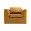 Haven Contemporary Modern Upholstered Accent Chair in Harvest Gold | Fauteuil d’appoint contemporain et moderne Haven, tapisse, couleur or recolte
