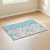 Qaba Baby Play Mat, 79" x 59" x 0.4", Foldable and Reversible Large Foam Playmat, Waterproof & Anti-Slip Portable Baby Floor Mat for Toddlers, Indoor Outdoor Use, Track & Elephant
