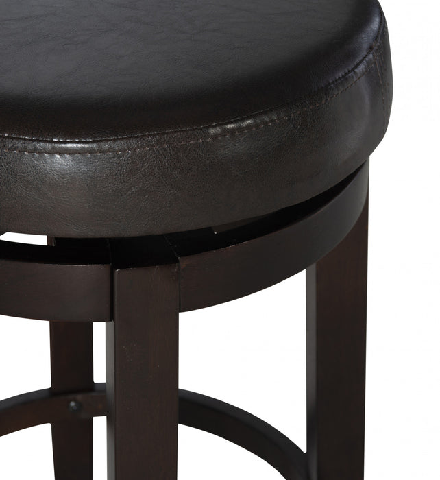 Maya Faux Leather Counter-Height Stool - Brown