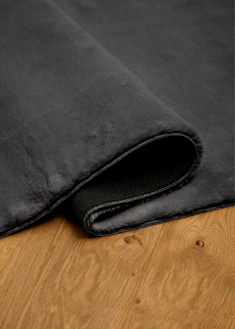 Argo Plush & Shags Charcoal Washable Rug 8'0