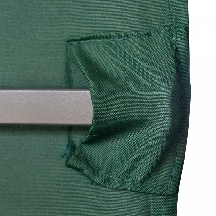 Outsunny 9.8' X 9.7' Square Gazebo Canopy Replacement Uv Protected Top Cover Sun Shade Green