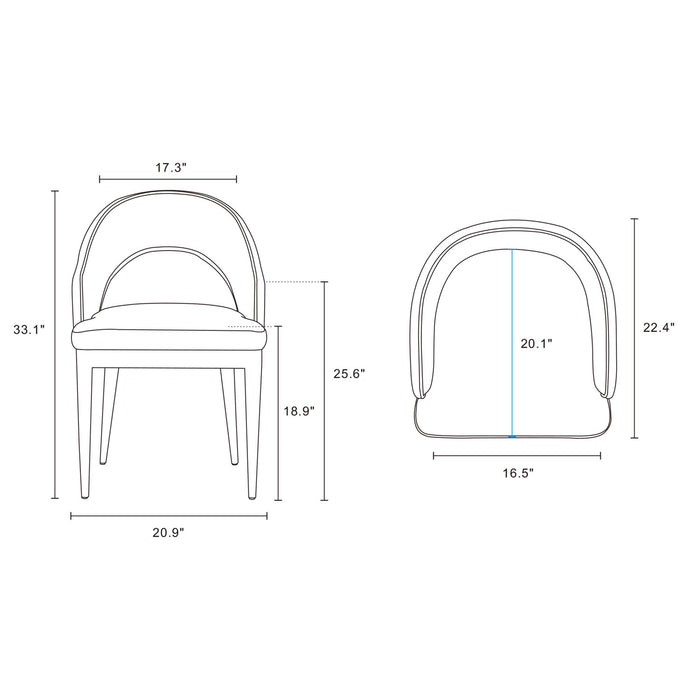 Carrington and Rockaway Modern Industry Chic 7-Piece Dining Set in Light Gray and Black