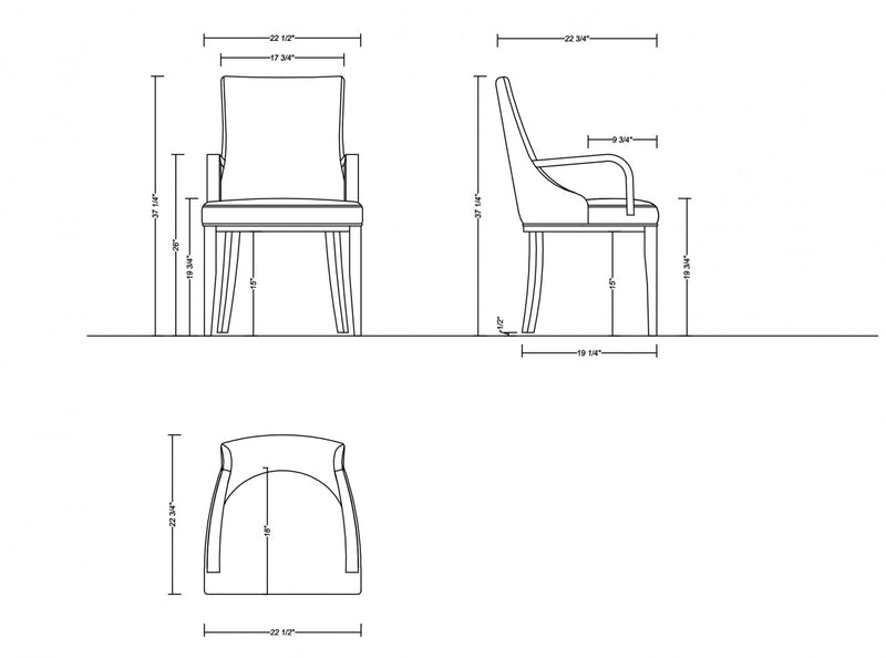 Shubert Modern 8-Piece Dining Chair Set in Tan