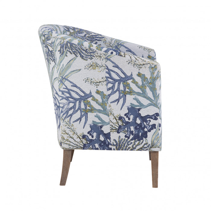 Simon Fabric Oceanside Accent Chair - Grey