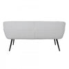 Trevin 71 in. Upholstered Dining Bench with Black Metal Legs (Seats 3) | Banc de salle a manger Trevin de 71 po rembourre avec pieds en metal noir (3 places)