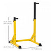 Soozier Dip Station, Body Press Parallel Bar With 10 Adjustable Height, Home Gym Workout Trainer Dip|Soozier Station D'entrainement Reglable Robuste Entrainement De Force Autoportant Barre Parallele En