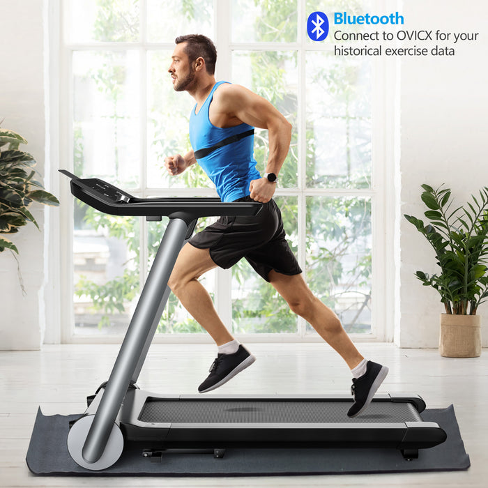 Superfit Folding Electric Treadmill Jogging Machine Bluetooth 10 Preset Programs