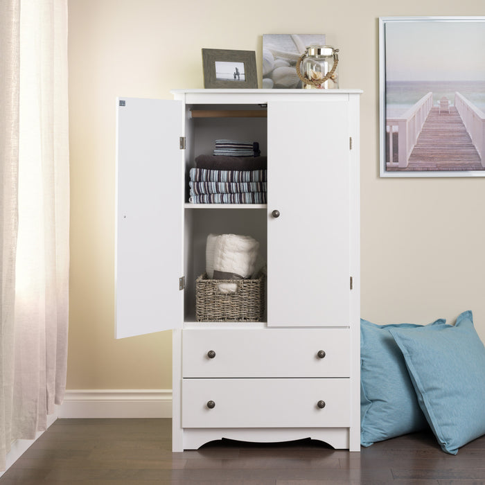 Sonoma 2-door Armoires - White