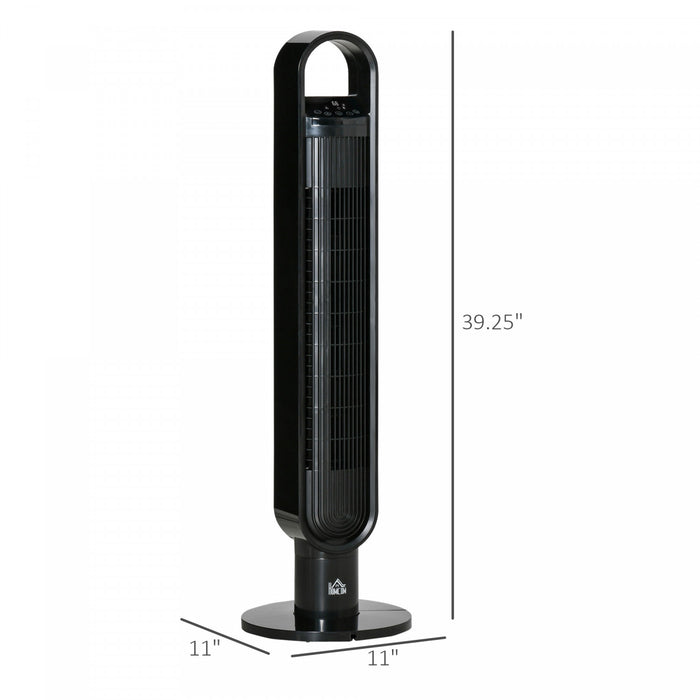 Homcom 39\" Oscillating Tower Fan With 12h Timer
