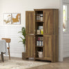 HOMCOM 72" Freestanding Kitchen Pantry, Buffet Cabinet, Brown