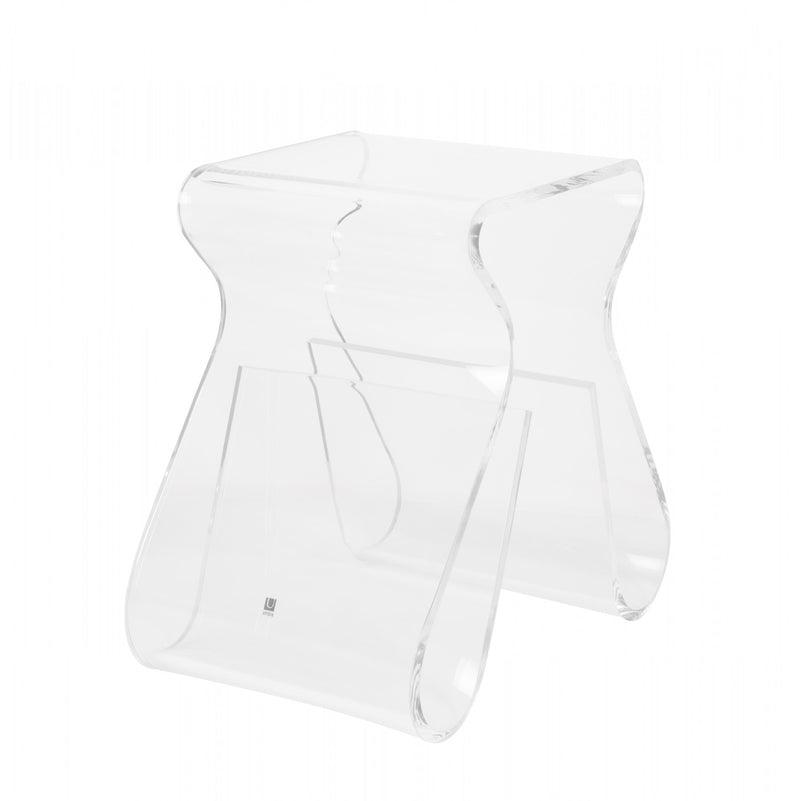 Umbra Modern Acrylic Magino Magazine Rack End Table - The Brick