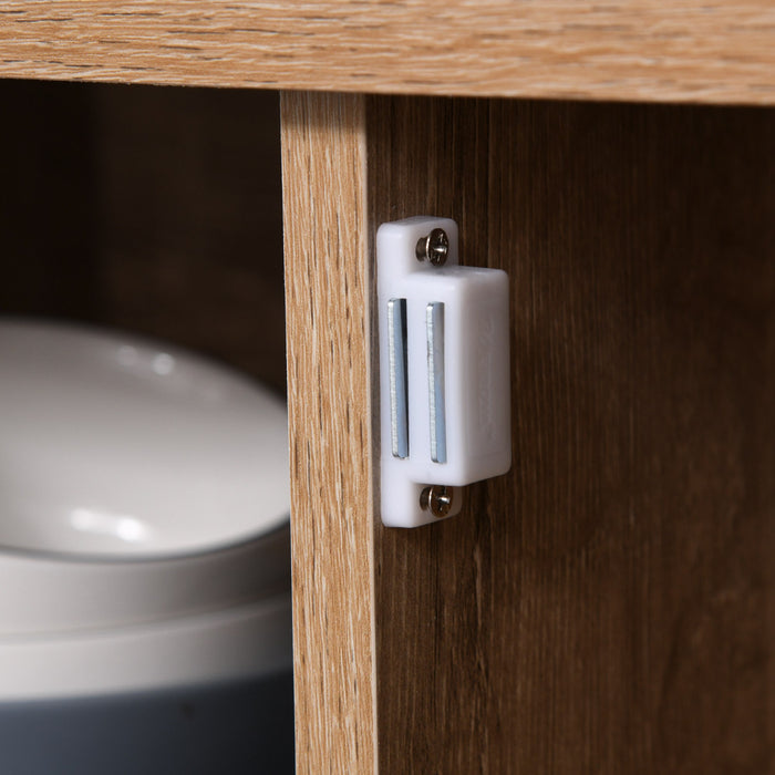 HOMCOM Sideboard Buffet Cabinet, Farmhouse Kitchen Storage Cabinet