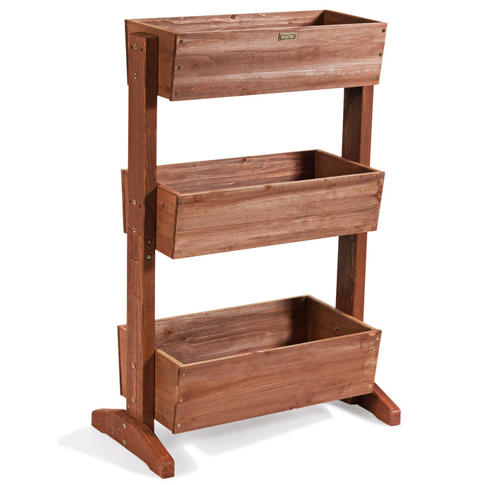Costway 3-tier Raised Garden Bed Vertical Freestanding Elevated Planter Patio Balcony
