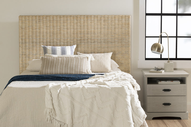 Lilak Rattan Headboard - White Washed