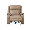 Marlow 37 in. Leather Match Power Glider Recliner with USB/USB-C - Taupe | Fauteuil inclinable electrique a mouvement coulissant Marlow de 37 po en cuir assorti avec USB/USB-C - Taupe